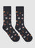 Ankle socks with dog print