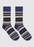 Striped ankle socks