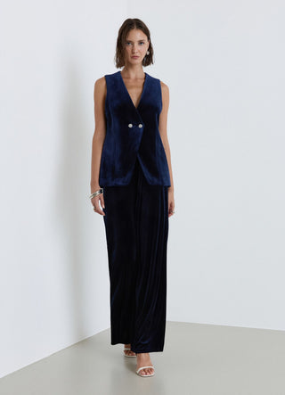 Gilet con bottoni gioiello
