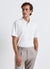 Solid colour jacquard polo T-shirt