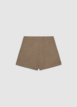 Gonna-pantalone pied de poule con pannello