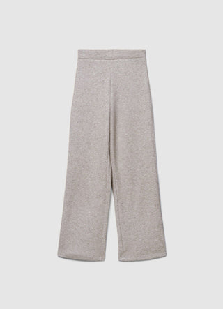 Soft solid-colour palazzo trousers