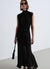 Top lupetto con schiena scoperta drappeggiata