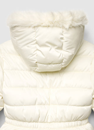 Steppjacke mit Kapuze und elastischem Bund