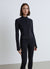 Zip-up sweatshirt with high collar