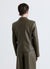 Einfarbiger Blazer mit Lederoptik