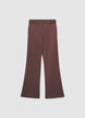 Pantaloni flare con bottoni gioiello - L