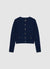 Cardigan gaufré avec boutons bijoux