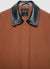 Giacca con colletto effetto pelle e tasche con patta