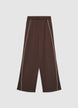 Pantaloni pigiama palazzo sportivi con piping - XS