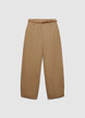 Pantaloni balloon con cintura intrecciata - L