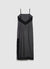 Vestito midi con spalline sottili e pizzo
