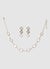 Set collana e orecchini con pendenti tondi