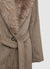 Faux fur collar coat