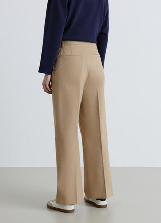 Lange Twill-Hosen mit Pattentaschen