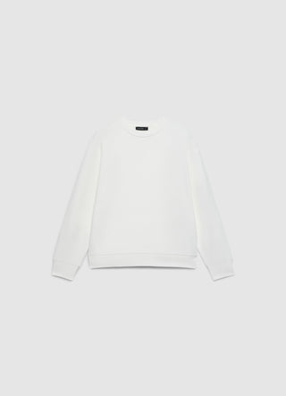 Crew neck sweatshirt with shimmering effect