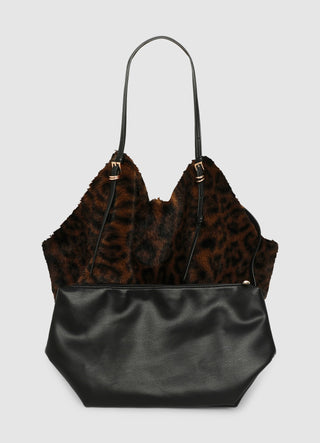 Shopper animalier effetto pelo