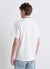 Plain-coloured T-shirt with ribbed texture
