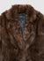 Doppelreihige Jacke mit Felloptik