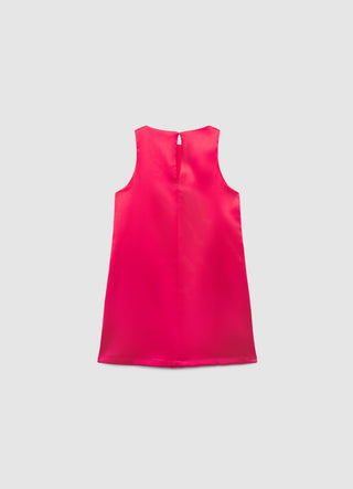 Ärmelloses Kleid mit applizierten Schleifen