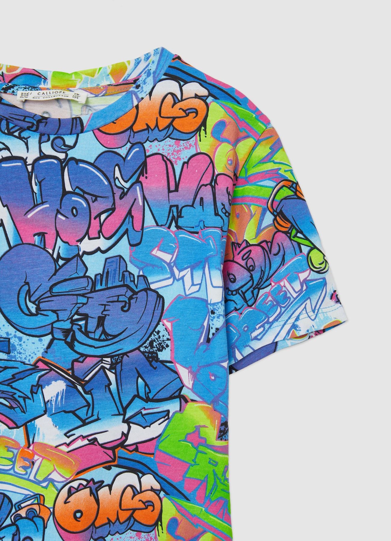 Graffiti print T-shirt – Calliope