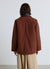 Giacca con colletto effetto pelle e tasche con patta