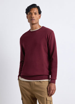 Plain crew neck sweater
