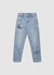 Jeans baggy con scritte e strappi