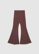 Leggings a zampa a tinta unita - M