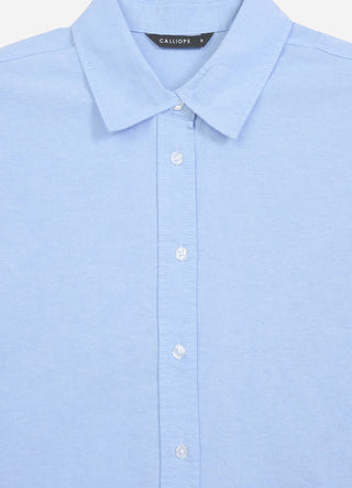 Camicia crop in cotone