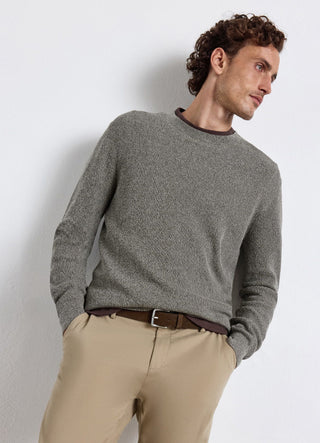 Maglia girocollo in maglia rasata