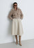 Short teddy jacket with zip fastening