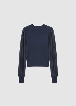 T-shirt con maniche lunghe in bitessuto