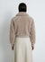 Short teddy jacket with zip fastening