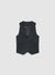 Gilet gessato con bottoni