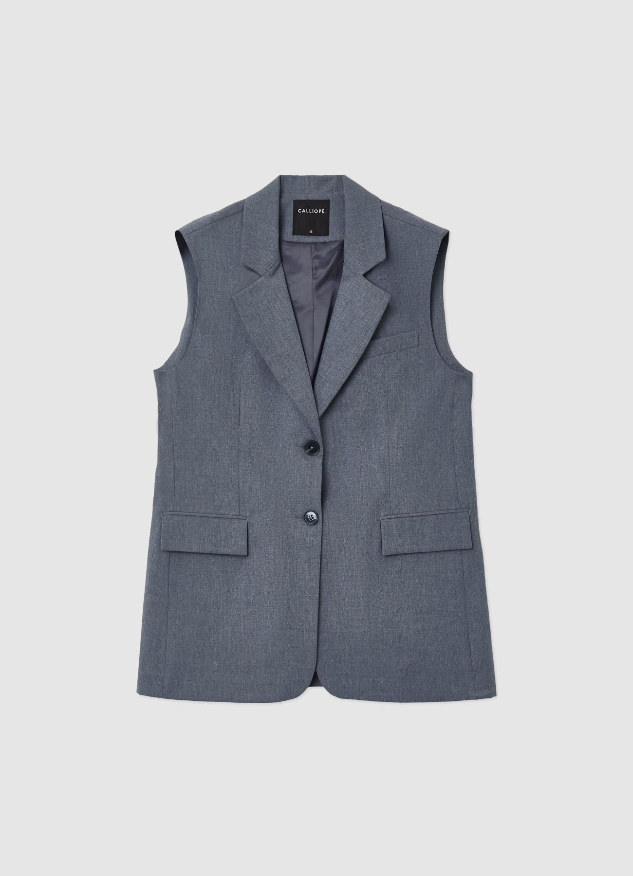 Single-breasted two-button waistcoat SAB0074175001S9222 – Calliope