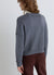 Solid colour crew neck jumper with raw edge finish