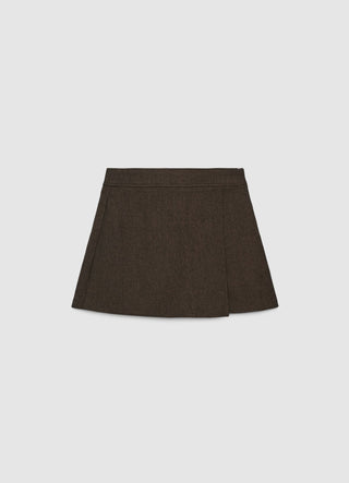 Gonna-pantalone con pannello frontale