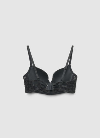 Reggiseno bustier floccato