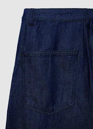 Jeans typu balloon z zakładkami