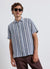 Relaxed fit short-sleeve striped shirt