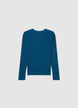 Pull à col rond uni - S