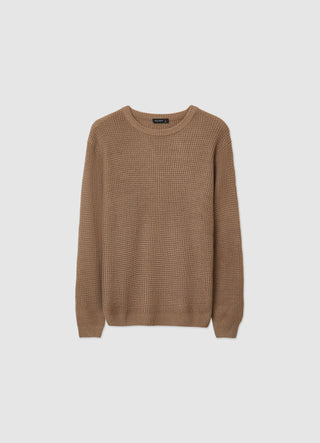 Pull à col rond uni