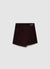 Gonna-pantalone corta con pieghe e fibbia