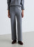 Soft solid-colour palazzo trousers
