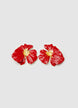 Boucles d'oreilles en forme de fleur émaillée - TU