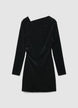 Vestito corto ciniglia pois - XS