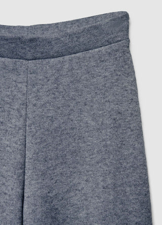 Soft solid-colour palazzo trousers