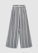 Pantaloni palazzo a righe - L