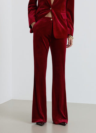 Pantalon flare uni